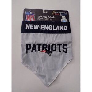 NFL Dog Bandana - New England Patriots Reversible Pet Bandana - 2 Sided Bandana